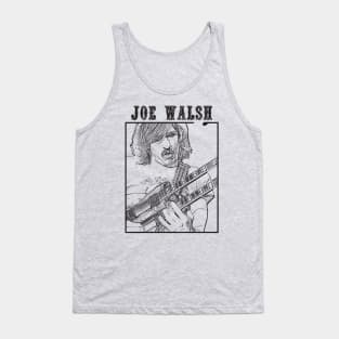 Joe walsh // Black Retro Tank Top